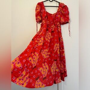 Farm Rio Pink Bananas Dress